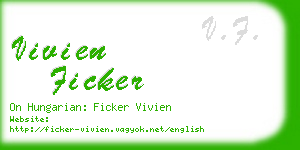 vivien ficker business card